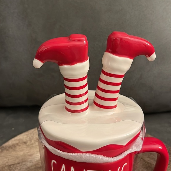 Rae Dunn - SANTAS HELPER - topper mug - Picture 2 of 5